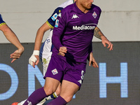 Lucas Beltran of ACF Fiorentina controls the ball during the Italian Serie A football match between ACF Fiorentina and Hellas Verona FC ,on...