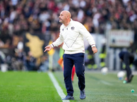 Vincenzo Italiano head coach of Bologna FC gestures during the Serie A Enilive match between AS Roma and Bologna FC at Stadio Olimpico on No...