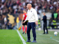 Vincenzo Italiano head coach of Bologna FC looks on during the Serie A Enilive match between AS Roma and Bologna FC at Stadio Olimpico on No...