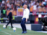 Vincenzo Italiano head coach of Bologna FC yells during the Serie A Enilive match between AS Roma and Bologna FC at Stadio Olimpico on Novem...