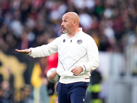 Vincenzo Italiano head coach of Bologna FC gestures during the Serie A Enilive match between AS Roma and Bologna FC at Stadio Olimpico on No...