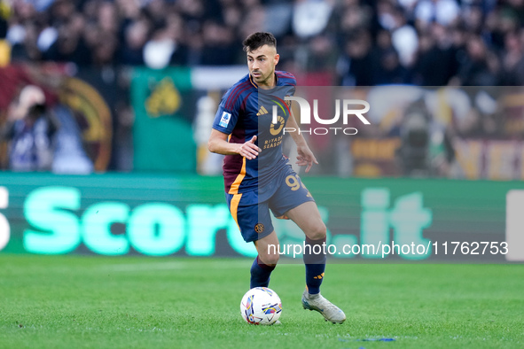 Stephan El Shaarawy of AS Roma during the Serie A Enilive match between AS Roma and Bologna FC at Stadio Olimpico on November 10, 2024 in Ro...