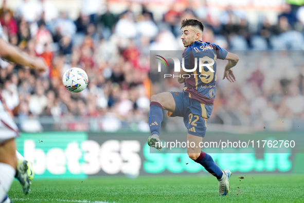 Stephan El Shaarawy of AS Roma during the Serie A Enilive match between AS Roma and Bologna FC at Stadio Olimpico on November 10, 2024 in Ro...