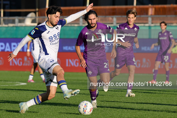 Suat Serdar of Hellas Verona FC controls the ball during  the Italian Serie A football match between ACF Fiorentina and Hellas Verona FC ,on...