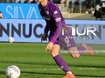 Lucas Beltran of ACF Fiorentina controls the ball during the Italian Serie A football match between ACF Fiorentina and Hellas Verona FC ,on...