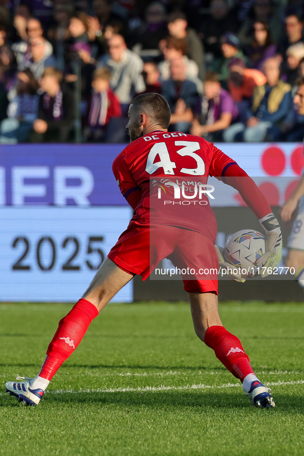 David De Gea of ACF Fiorentina during the Italian Serie A football match between ACF Fiorentina and Hellas Verona FC ,on November 10 , 2024...