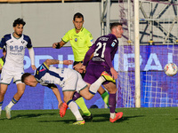 Robin Gosens of ACF Fiorentina controls the ball during the Italian Serie A football match between ACF Fiorentina and Hellas Verona FC ,on N...