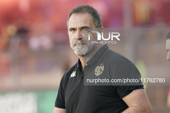 Luca D'Angelo Head Coach of Spezia Calcio during the Serie B match between SS Juve Stabia and Spezia Calcio at Stadio Romeo Menti Castellamm...