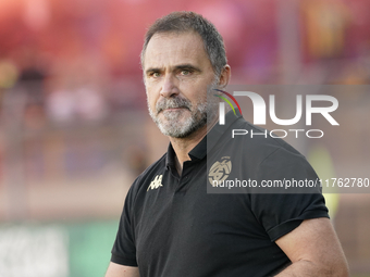 Luca D'Angelo Head Coach of Spezia Calcio during the Serie B match between SS Juve Stabia and Spezia Calcio at Stadio Romeo Menti Castellamm...