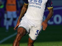 Jackson Tchatchoua of Hellas Verona FC controls the ball during  the Italian Serie A football match between ACF Fiorentina and Hellas Verona...