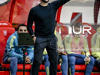 AFC Ajax Amsterdam trainer Francesco Fariolo is present during the match between Twente and Ajax at the Grolsch Veste stadium for the Dutch...