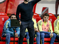 AFC Ajax Amsterdam trainer Francesco Fariolo is present during the match between Twente and Ajax at the Grolsch Veste stadium for the Dutch...