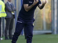 Head Coach of Guido SS Juve Stabia Pagliuca during the Serie B match between SS Juve Stabia and Spezia Calcio at Stadio Romeo Menti Castella...