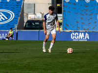 Oier Lopez of Barakaldo CF is in action during the Primera RFEF 2024-2025 match between FC Andorra and Barakaldo CF at Estadi Nacional in An...