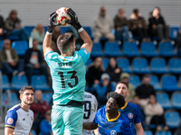 Oier Olazabal of FC Andorra is in action during the Primera RFEF 2024 - 2025 match between FC Andorra and Barakaldo CF at Estadi Nacional in...