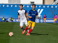 Alvaro Martin of FC Andorra plays during the Primera RFEF 2024 - 2025 match between FC Andorra and Barakaldo CF at Estadi Nacional in Andorr...