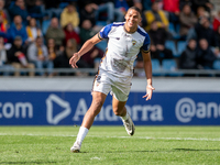 Maroan Sannadi of Barakaldo CF is in action during the Primera RFEF 2024-2025 match between FC Andorra and Barakaldo CF at Estadi Nacional i...