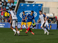 Alvaro Martin of FC Andorra plays during the Primera RFEF 2024 - 2025 match between FC Andorra and Barakaldo CF at Estadi Nacional in Andorr...