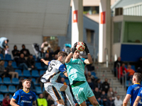 Oier Olazabal of FC Andorra is in action during the Primera RFEF 2024 - 2025 match between FC Andorra and Barakaldo CF at Estadi Nacional in...