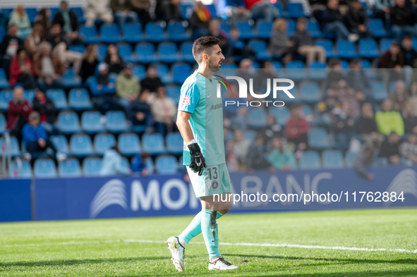 Oier Olazabal of FC Andorra is in action during the Primera RFEF 2024 - 2025 match between FC Andorra and Barakaldo CF at Estadi Nacional in...