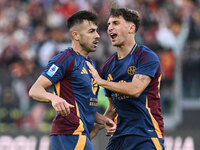 Stephan El Shaarawy of A.S. Roma celebrates after scoring the goal to make it 1-1 during the 12th day of the Serie A Championship between A....