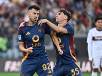 Stephan El Shaarawy of A.S. Roma celebrates after scoring the goal to make it 1-1 during the 12th day of the Serie A Championship between A....