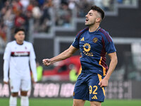 Stephan El Shaarawy of A.S. Roma celebrates after scoring the goal to make it 1-1 during the 12th day of the Serie A Championship between A....