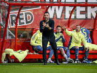 AFC Ajax Amsterdam trainer Francesco Fariolo observes the final result of 2-2 during the match between Twente and Ajax at the Grolsch Veste...