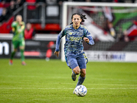 AFC Ajax Amsterdam midfielder Kian Fitz-Jim plays during the match between Twente and Ajax, which ends in a 2-2 draw, at the Grolsch Veste s...