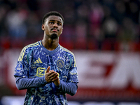 AFC Ajax Amsterdam defender Jorrel Hato is disappointed after the match, which ends with a final result of 2-2, during the match between Twe...