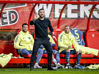 AFC Ajax Amsterdam trainer Francesco Fariolo observes the final result of 2-2 during the match between Twente and Ajax at the Grolsch Veste...