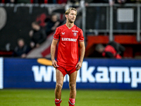 FC Twente midfielder Michel Vlap feels disappointed after the match, with a final result of 2-2, during the match between Twente and Ajax at...