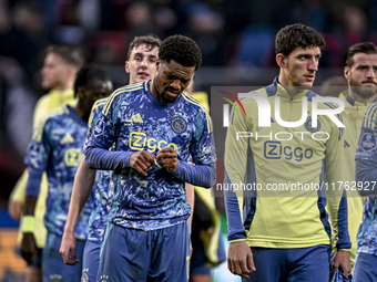 AFC Ajax Amsterdam forward Chuba Akpom is disappointed after the match, with a final result of 2-2, during the match between Twente and Ajax...