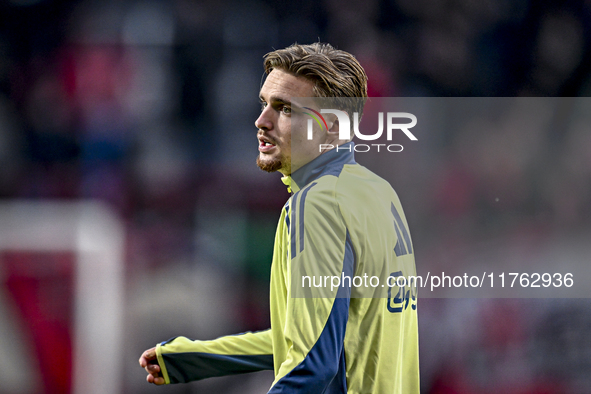 AFC Ajax Amsterdam midfielder Kenneth Taylor plays in a match that ends with a final result of 2-2 during the game between Twente and Ajax a...