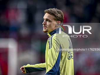 AFC Ajax Amsterdam midfielder Kenneth Taylor plays in a match that ends with a final result of 2-2 during the game between Twente and Ajax a...