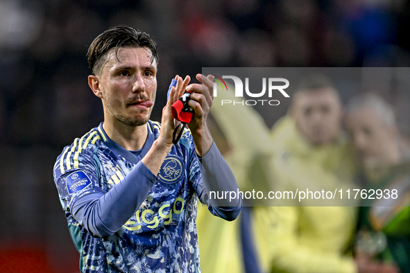 AFC Ajax Amsterdam forward Steven Berghuis results in a 2-2 draw during the match between Twente and Ajax at the Grolsch Veste stadium for t...