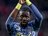 AFC Ajax Amsterdam forward Bertrand Traore results in a 2-2 draw during the match between Twente and Ajax at the Grolsch Veste stadium for t...