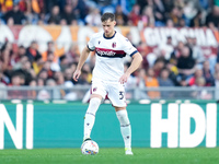 Sam Beukema of Bologna FC during the Serie A Enilive match between AS Roma and Bologna FC at Stadio Olimpico on November 10, 2024 in Rome, I...