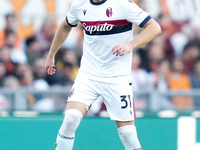 Sam Beukema of Bologna FC during the Serie A Enilive match between AS Roma and Bologna FC at Stadio Olimpico on November 10, 2024 in Rome, I...