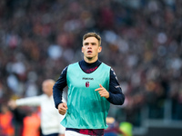 Thijs Dallinga of Bologna FC looks on during the Serie A Enilive match between AS Roma and Bologna FC at Stadio Olimpico on November 10, 202...