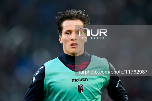 Giovanni Fabbian of Bologna FC during the Serie A Enilive match between AS Roma and Bologna FC at Stadio Olimpico on November 10, 2024 in Ro...