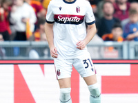 Sam Beukema of Bologna FC during the Serie A Enilive match between AS Roma and Bologna FC at Stadio Olimpico on November 10, 2024 in Rome, I...