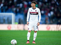 Juan Miranda of Bologna FC during the Serie A Enilive match between AS Roma and Bologna FC at Stadio Olimpico on November 10, 2024 in Rome,...