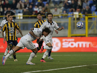 Salvatore Esposito of Spezia Calcio scores second goal during the Serie B match between SS Juve Stabia and Spezia Calcio at Stadio Romeo Men...