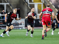 Brett Connon of Newcastle Falcons participates in the Premiership Cup Pool A match between Newcastle Falcons and Doncaster Knights at Kingst...