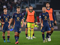 Samuel Dahl of A.S. Roma and Angelino of A.S. Roma participate in the 12th day of the Serie A Championship between A.S. Roma and Bologna F.C...