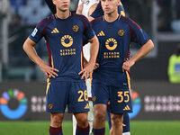 Samuel Dahl of A.S. Roma and Tommaso Baldanzi of A.S. Roma participate in the 12th day of the Serie A Championship between A.S. Roma and Bol...