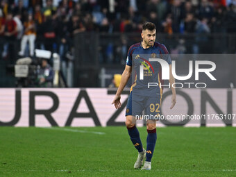 Stephan El Shaarawy of A.S. Roma celebrates after scoring the goal to make it 2-3 during the 12th day of the Serie A Championship between A....