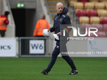 Hartlepool United first team coach Gavin Skelton is present during the Vanarama National League match between York City and Hartlepool Unite...