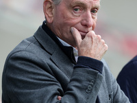 Hartlepool United manager Lennie Lawrence is present during the Vanarama National League match between York City and Hartlepool United at LN...